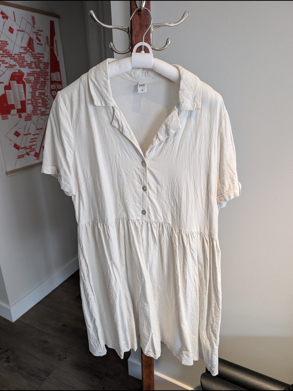 Twik (Simons) Cream Mini Dress